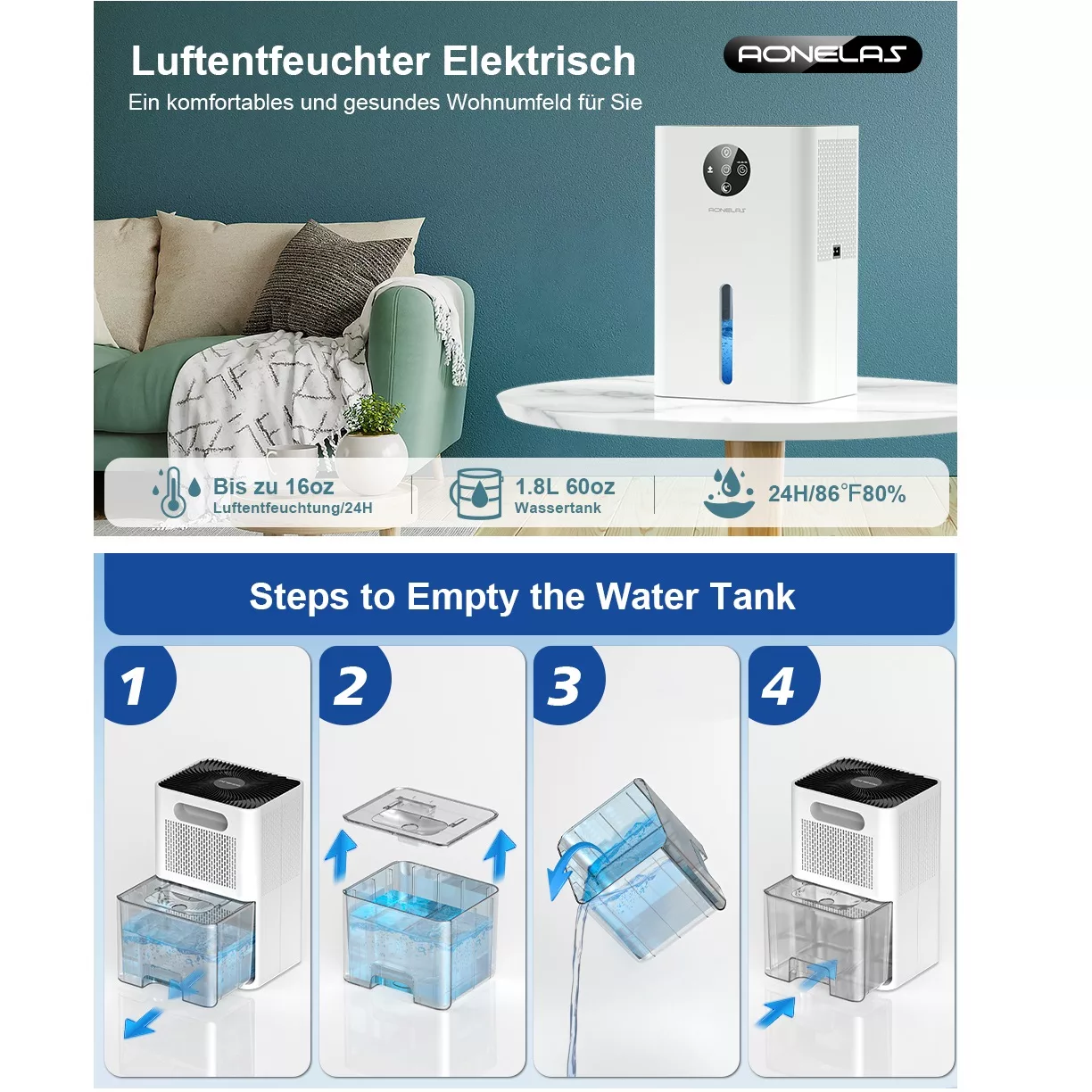 دستگاه رطوبت گیر انیلس مدل DS01