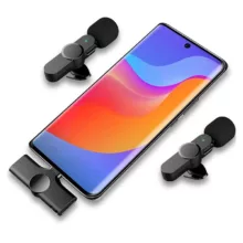 ست میکروفن دوتایی یقه ای بی سیم مدل K61 DUAL TYPE-C