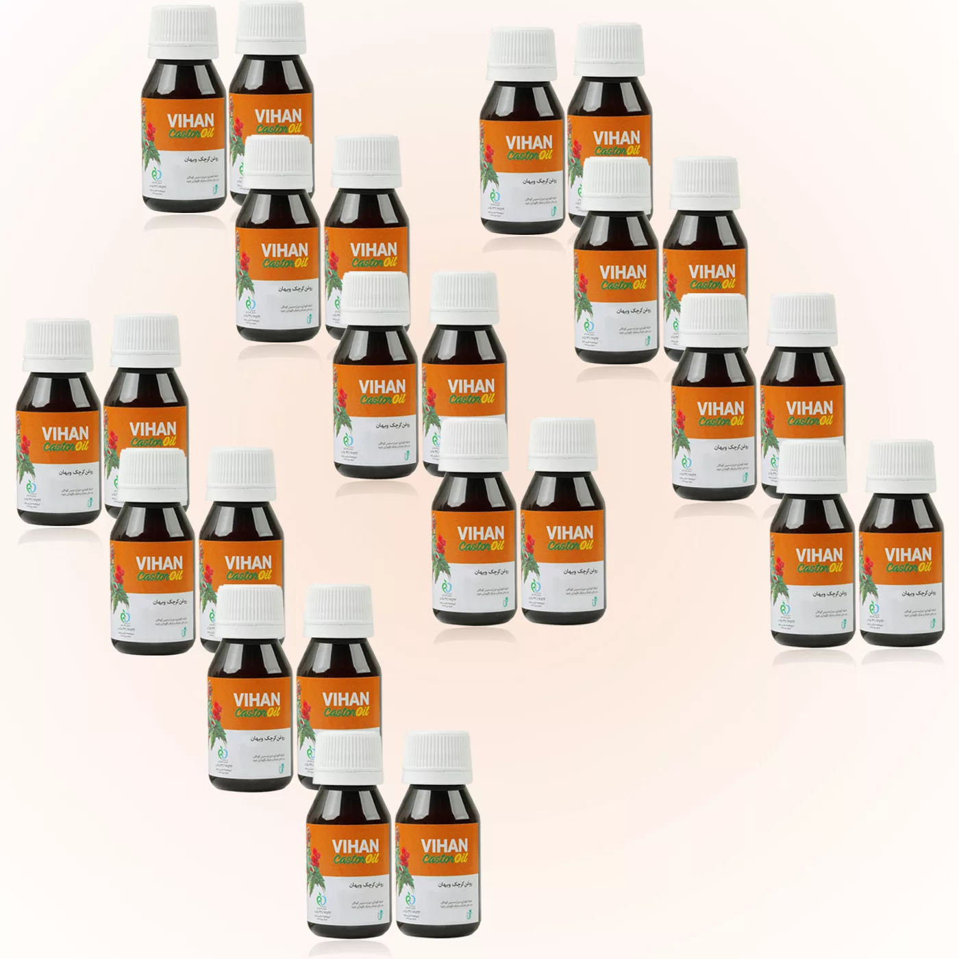 روغن کرچک ویهان کد Castor24 حجم 40 میلی لیتر مجموعه 24 عددی