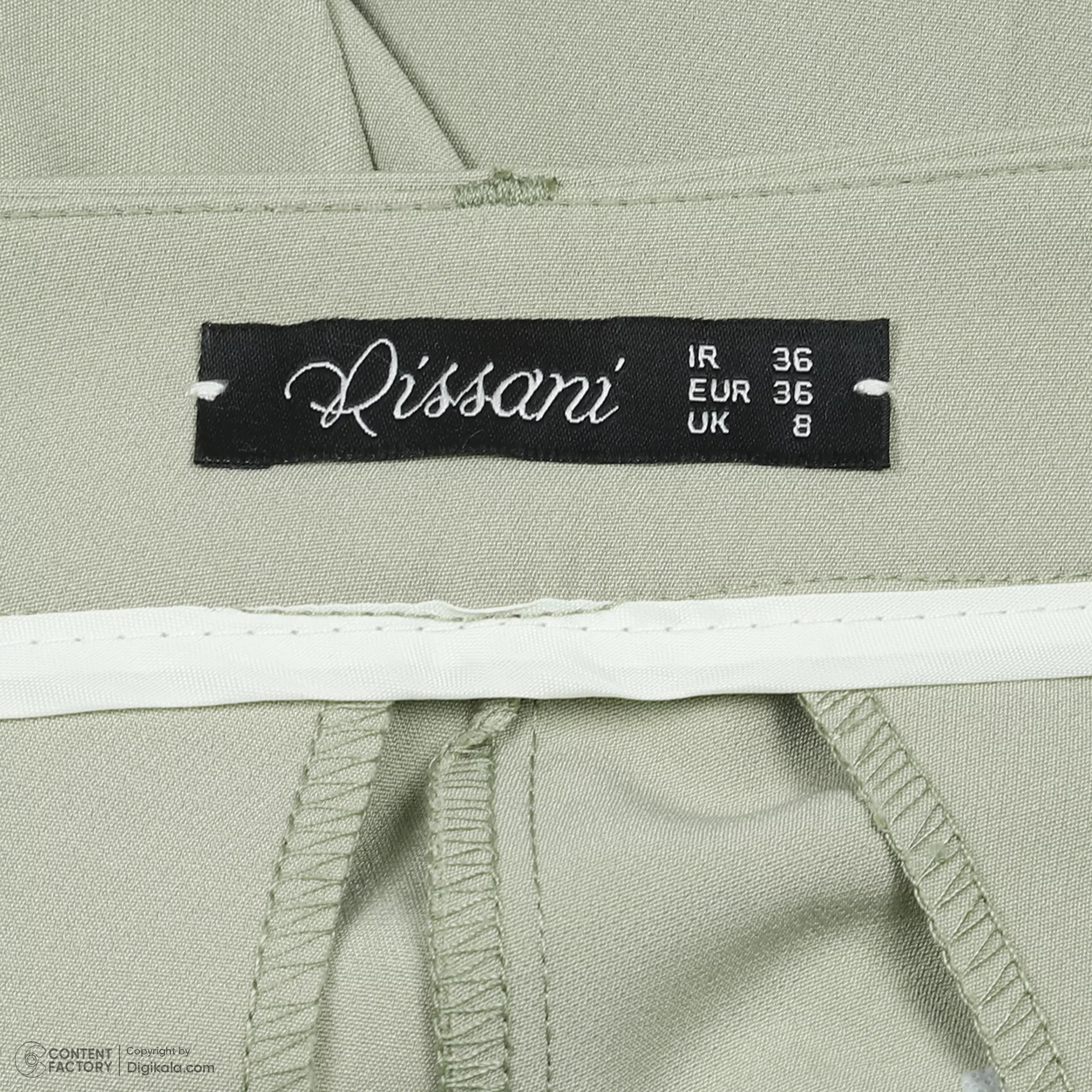 شلوار زنانه ریسانی مدل 6172 رنگ سبز