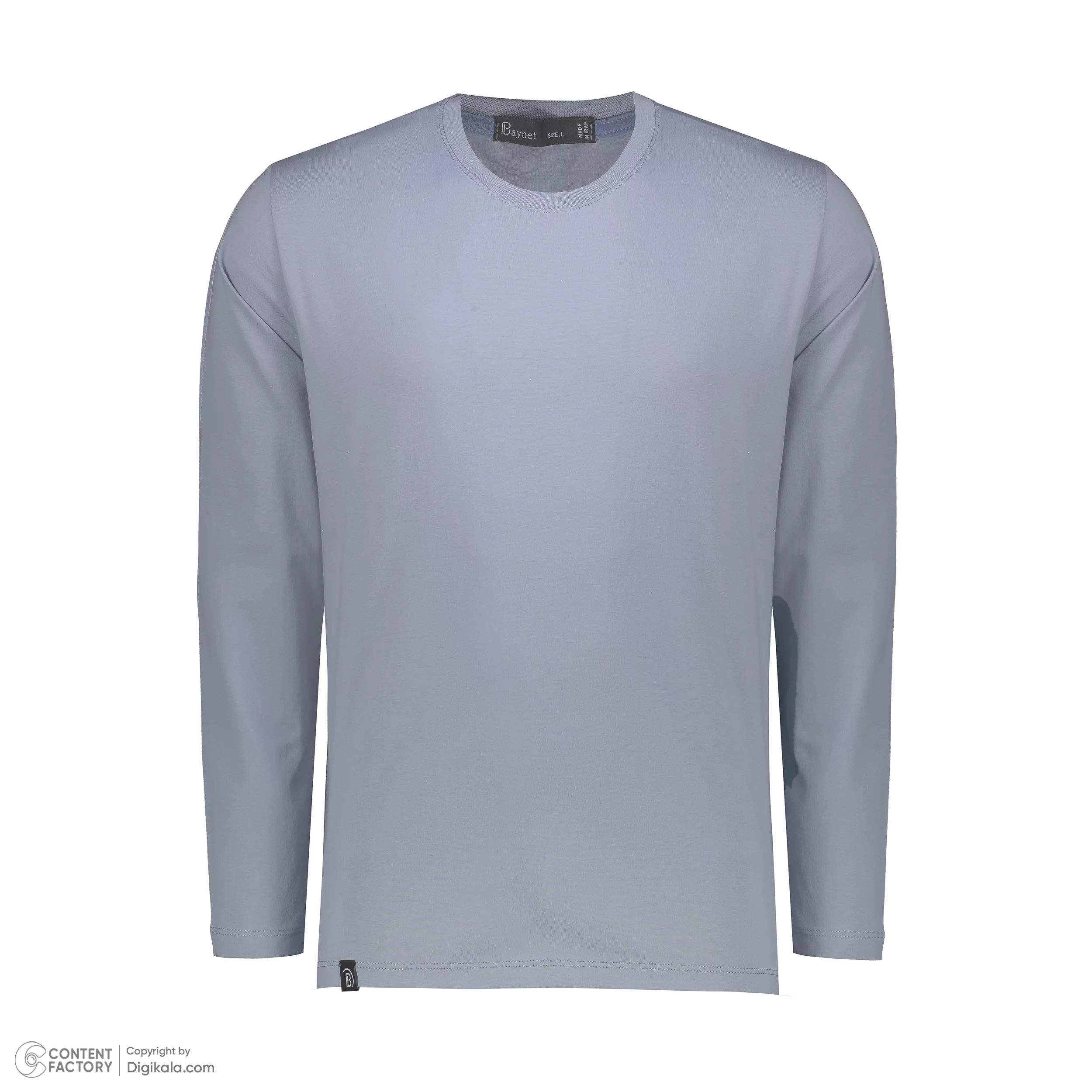 تی شرت آستین بلند مردانه باینت مدل 513-21 رنگ آبی روشن