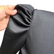 پیراهن یقه رومی زنانه مدل 10524 رنگ مشکی