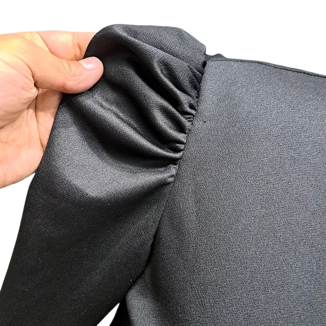 پیراهن یقه رومی زنانه مدل 10524 رنگ مشکی