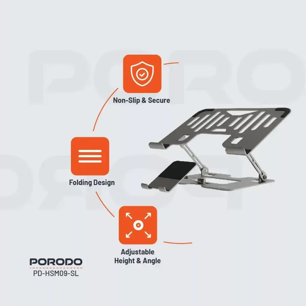 پایه نگهدارنده لپ تاپ پرودو مدل PD-HSM09-SL