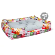 جای خواب سگ و گربه نیناپت مدل وی آی پی یو طرح گربه ها