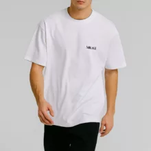 تی‌شرت لانگ آستین کوتاه مردانه میراژ مدل گلدوزی شده رنگ سفید