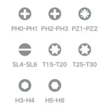 مجموعه 8 عددی پیچ گوشتی و سری پیچ گوشتی میجیا مدل MJJLLSD002QW