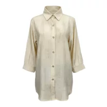 شومیز آستین سه ربع یقه برگردان زنانه مدل 112562