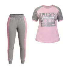 ست تی شرت آستین کوتاه و شلوار زنانه هیراد کد 9429