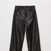 شلوار زنانه ال سی وایکیکی مدل چرم فیت افکت