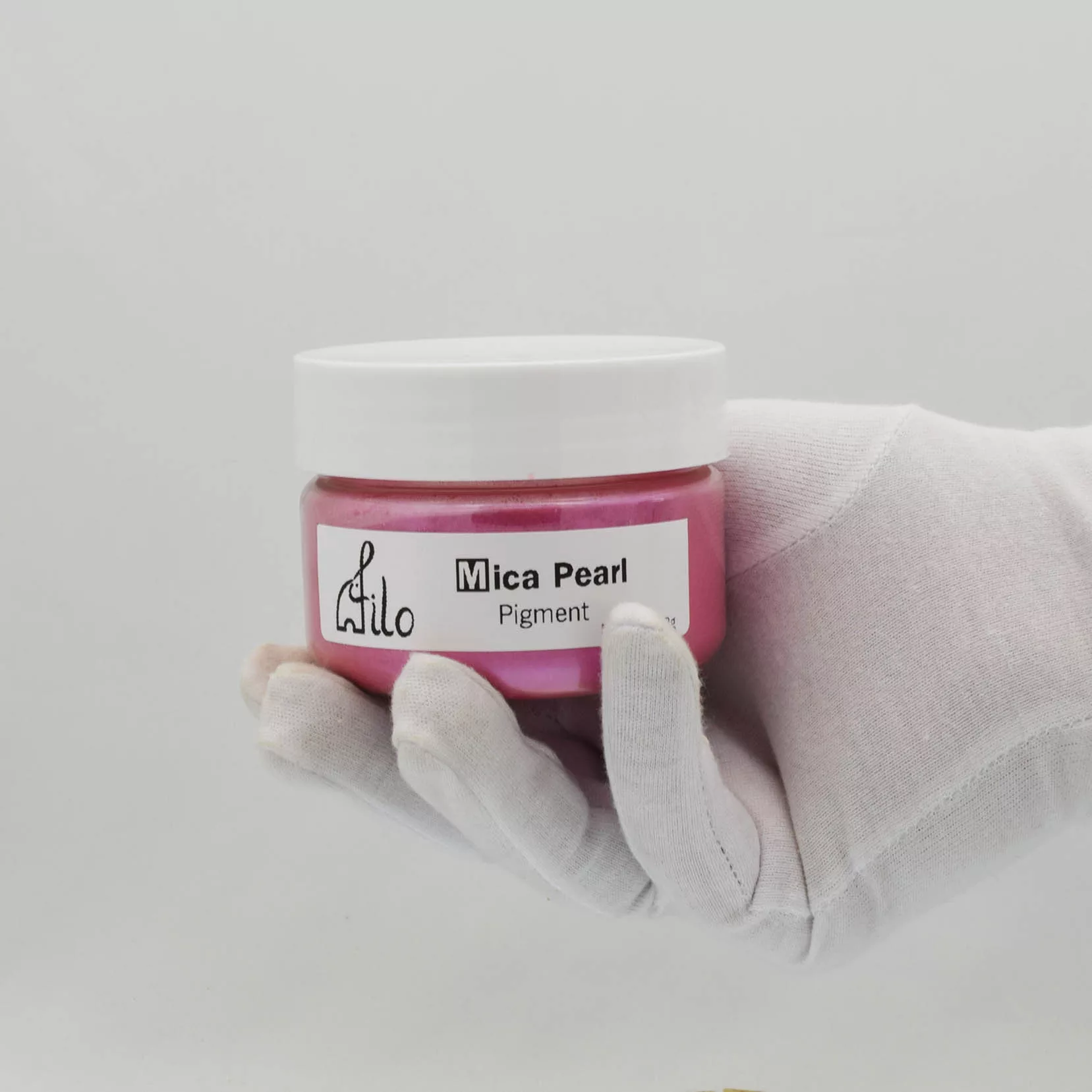 پودر رنگ رزین اپوکسی فیلو مدل Mica Pearl حجم 100 میلی‌لیتر بسته 12 عددی