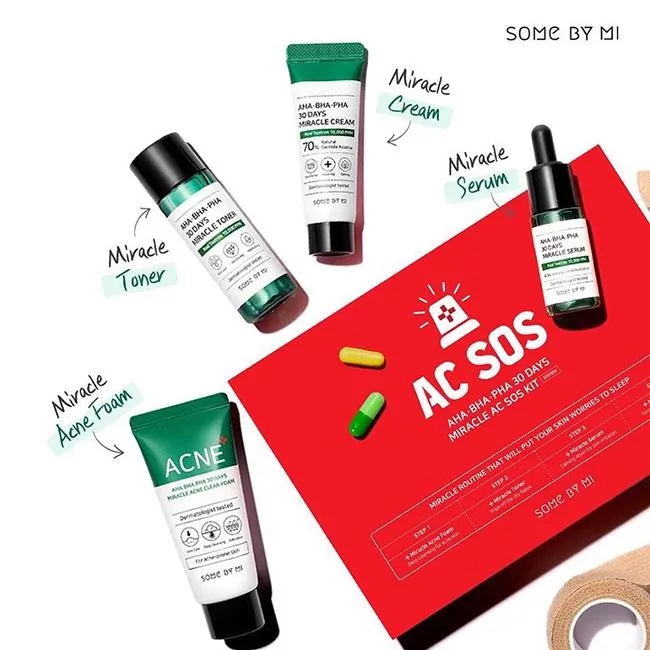 مجموعه مراقبتی پوست سام بای می مدل AC SOS مجموعه 4 عددی