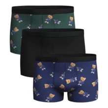 شورت پادار مردانه ال سی وایکیکی مدل تدی آنتی باکتری بسته 3 عددی