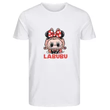 تی‌شرت آستین کوتاه زنانه مدل لبوبو پاپیونی کد 0011