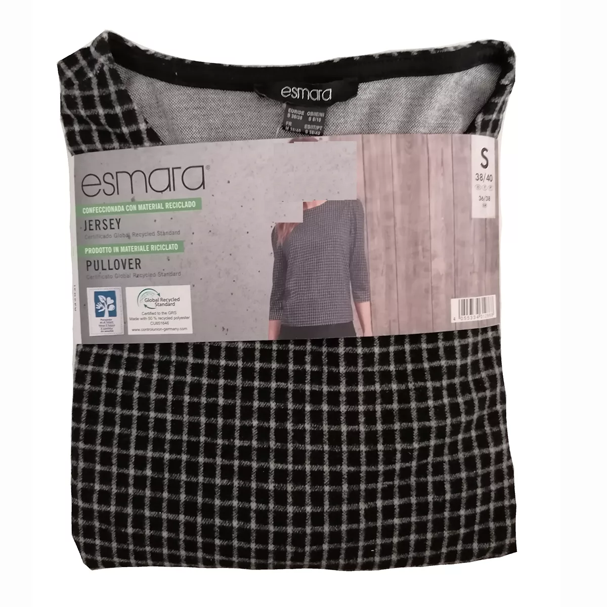 بلوز آستین سه ربع زنانه اسمارا مدل 13730203