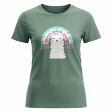 تی شرت آستین کوتاه زنانه مدل 14040225a رنگ سبز