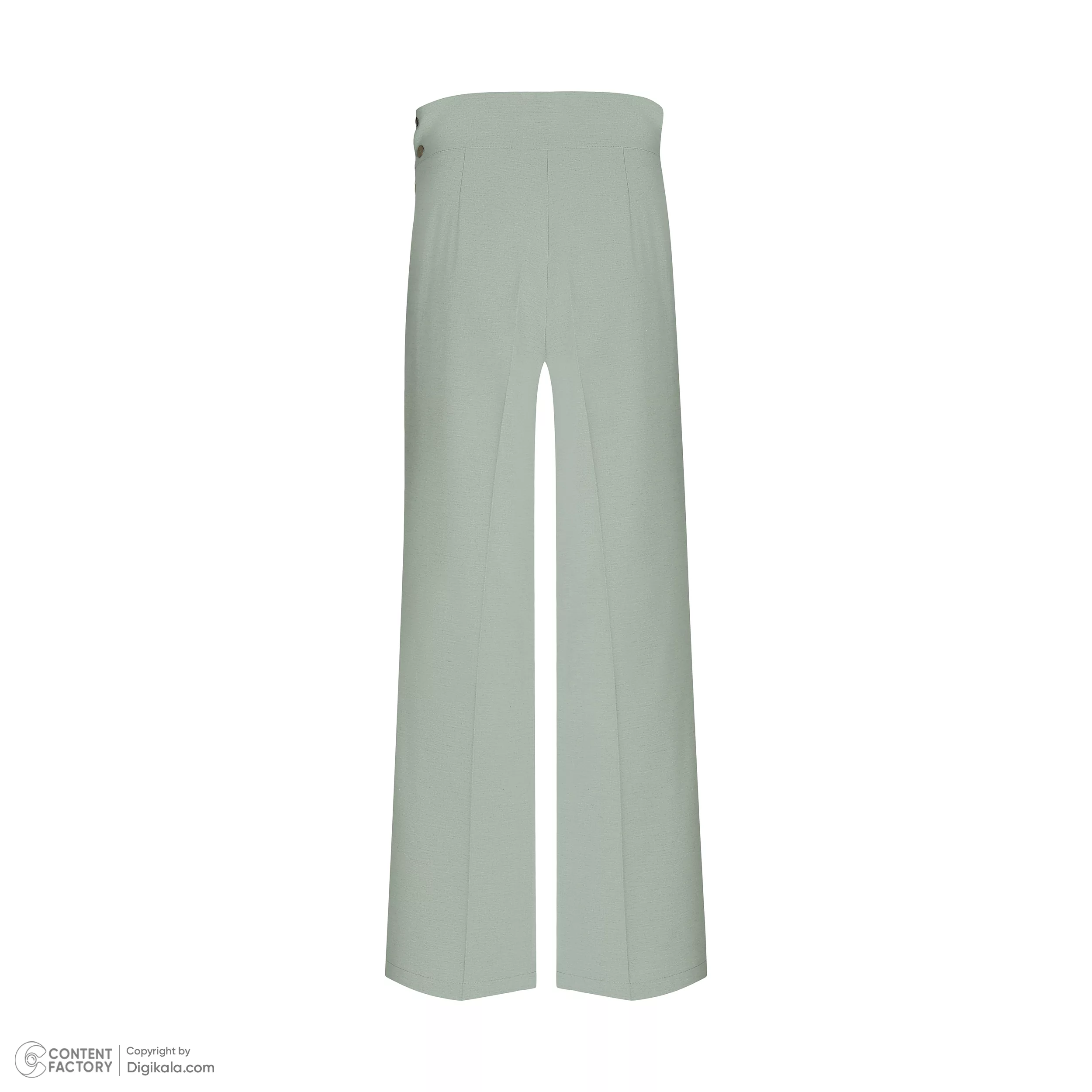 شلوار بگ زنانه مدل بغل زیپ 5-138 رنگ سبز