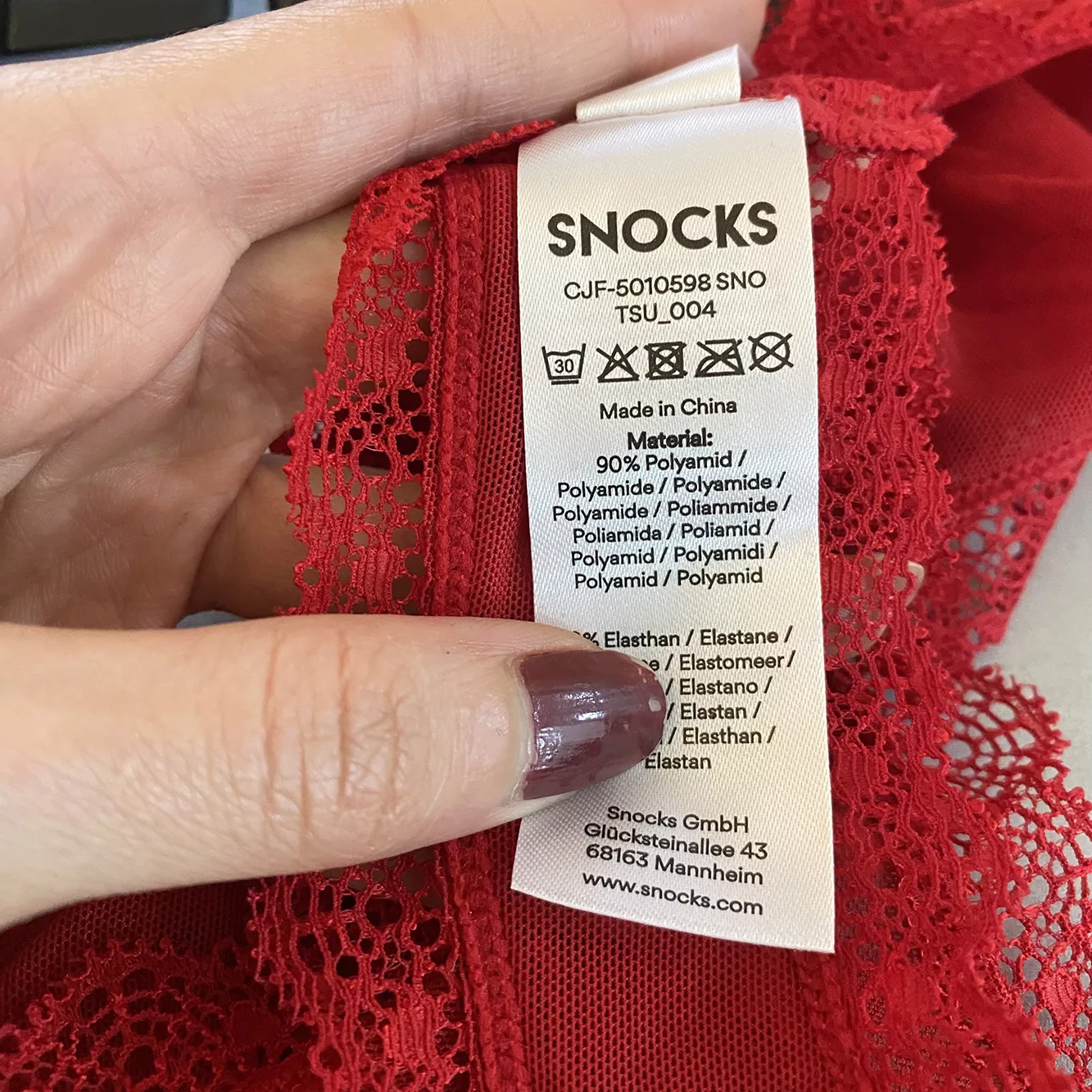 شورت زنانه اسنوکس مدل 598 رنگ قرمز مجموعه 3 عددی