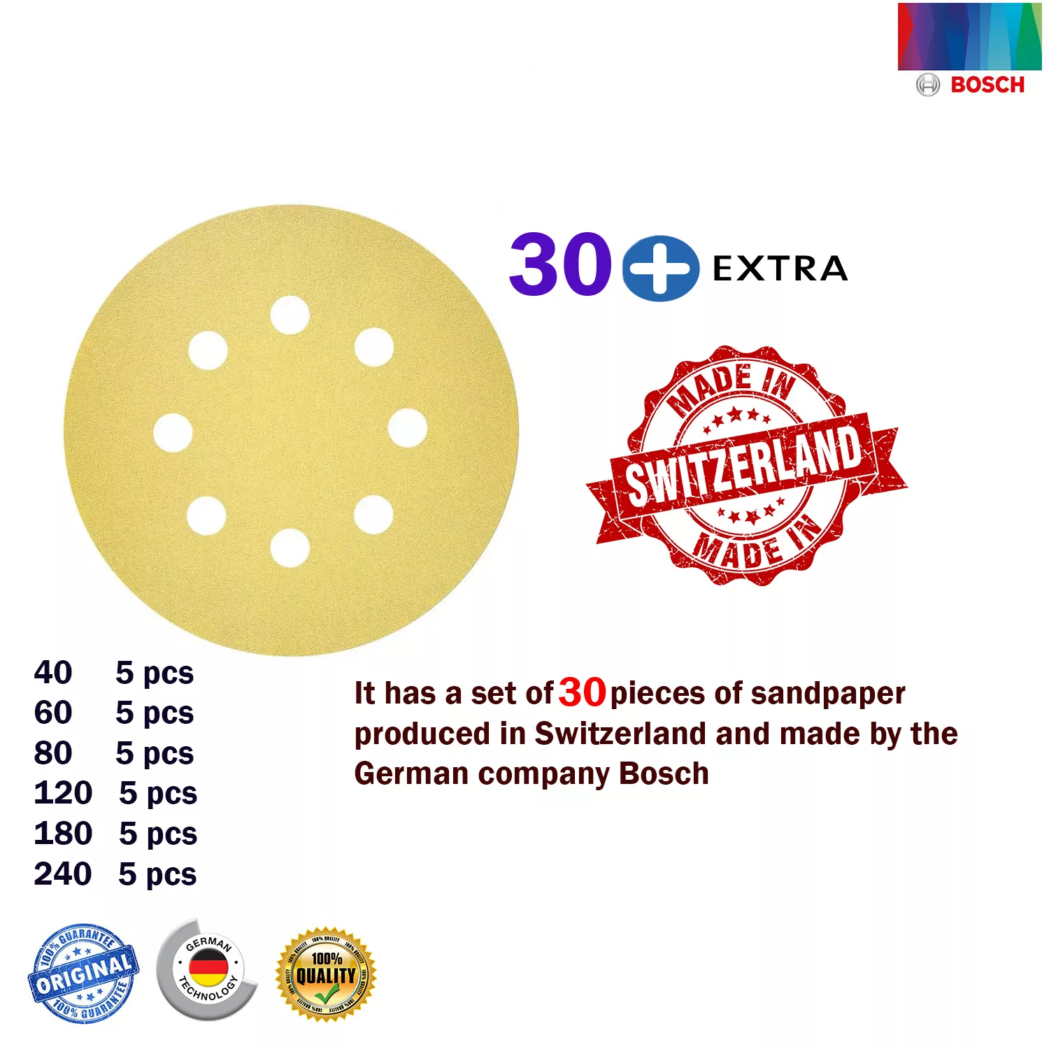 دستگاه سنباده زن بوش مدل PEX 400 AE + 30 Extra