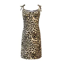 پیراهن زنانه افراتین مدل سرشانه بندی پلنگی کد 9591