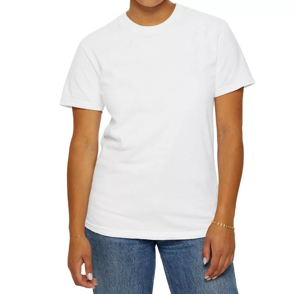 تی‌شرت آستین کوتاه زنانه مدل نامدار رنگ سفید