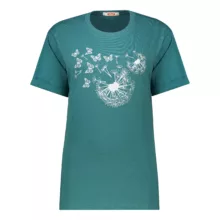 تی شرت آستین کوتاه زنانه مادر مدل Dream رنگ سبز