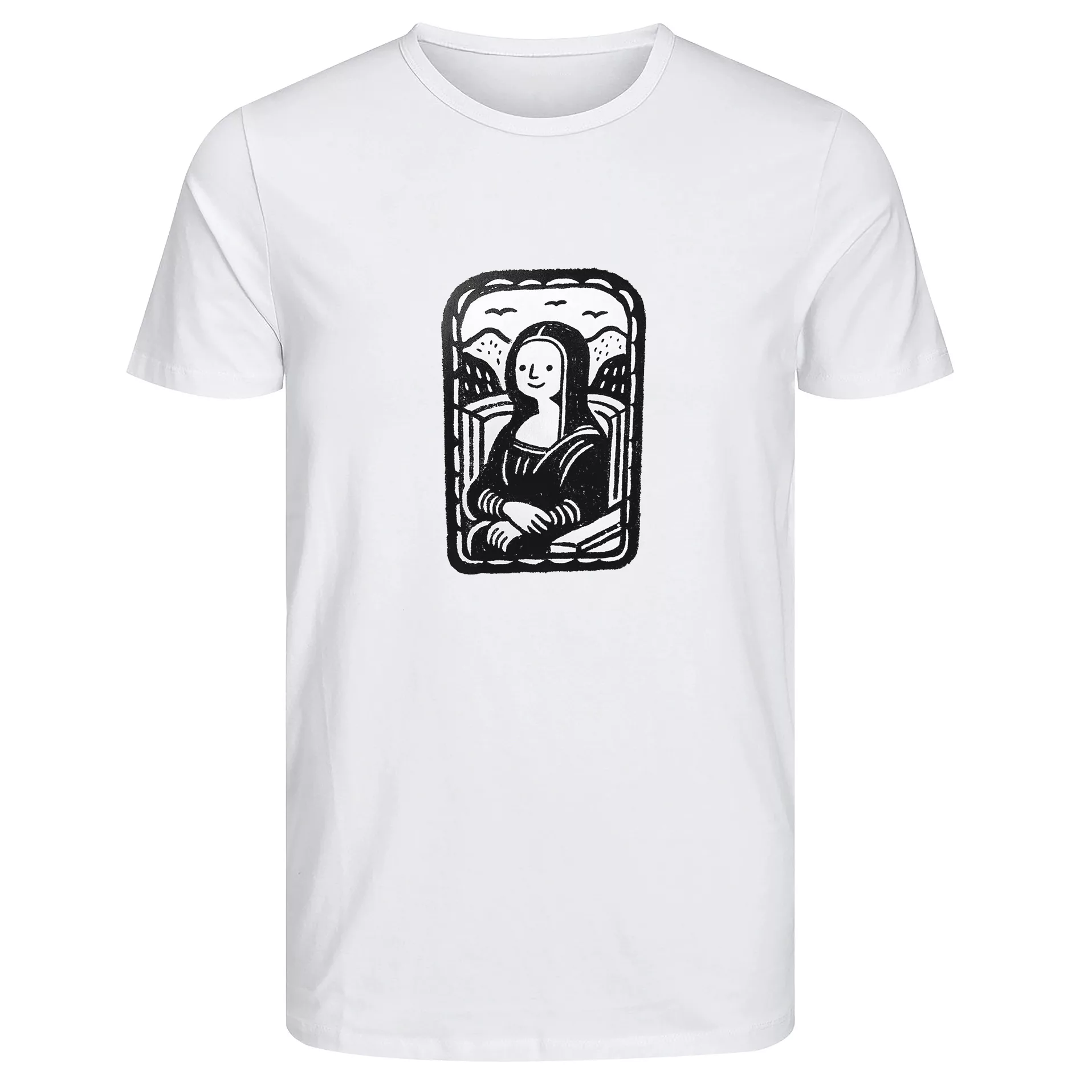 تی‌شرت آستین کوتاه زنانه مدل مونالیزا