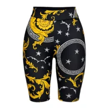 شلوارک راحتی زنانه مدل کمر گنی رنگ مشکی