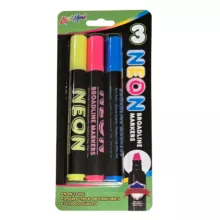 ماژیک چند منظوره لیکویی مارک مدل نئون کد 077400 بسته 3 عددی