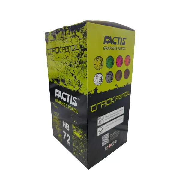 مداد مشکی فکتیس طرح ترک دار بسته 72 عددی