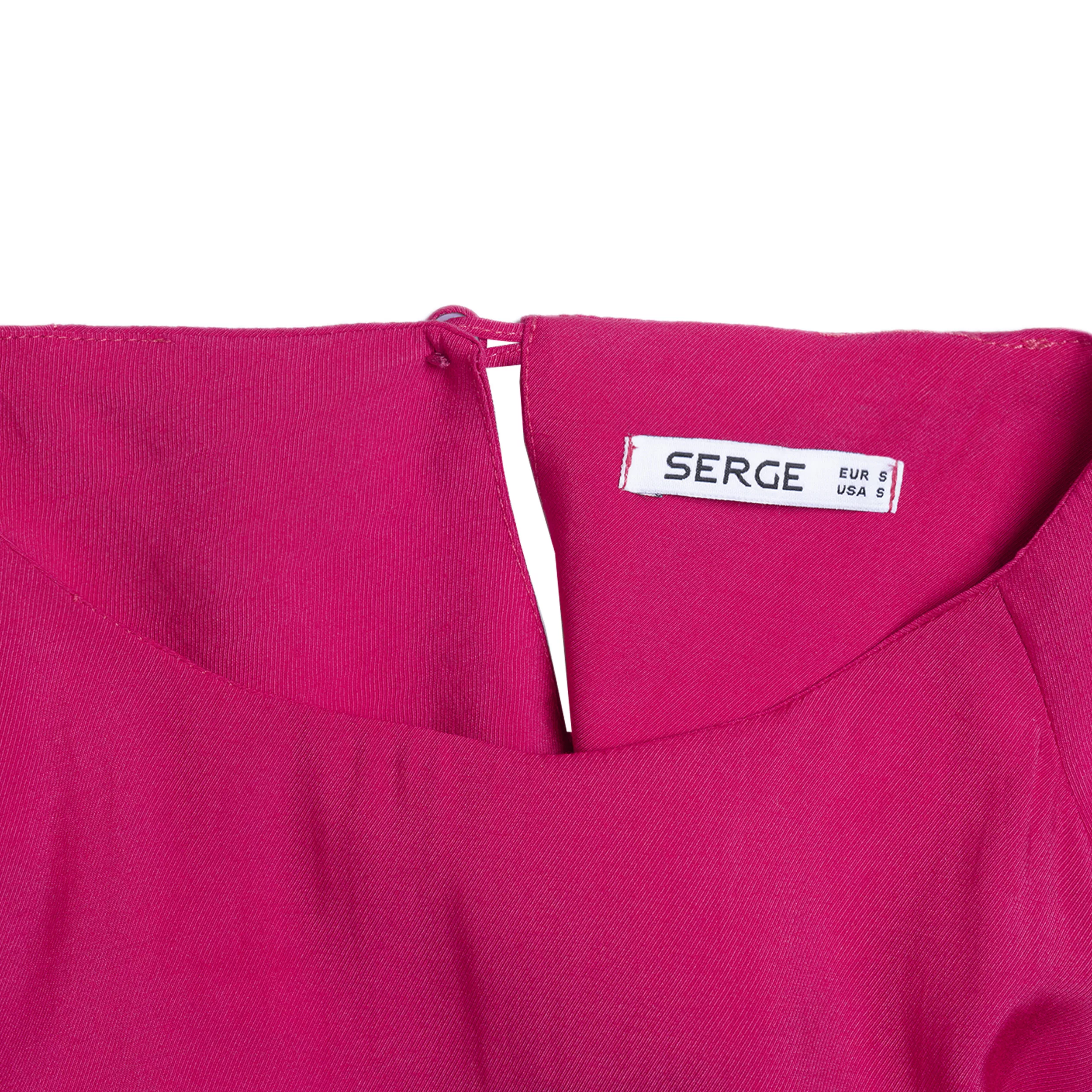 بلوز آستین کوتاه یقه گرد زنانه سرژه مدل 204663