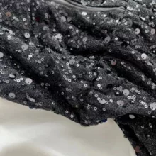 پیراهن یقه هفت زنانه مدل پولکی