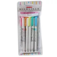 ماژیک علامت گذار زبرا مدل MILDLINER بسته 5 عددی