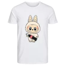 تی‌شرت آستین کوتاه زنانه مدل لبوبو و کوکاکولا رنگ سفید