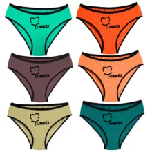 شورت زنانه مای آندیز مدل پنبه سوپر کد 25 بسته 6 عددی