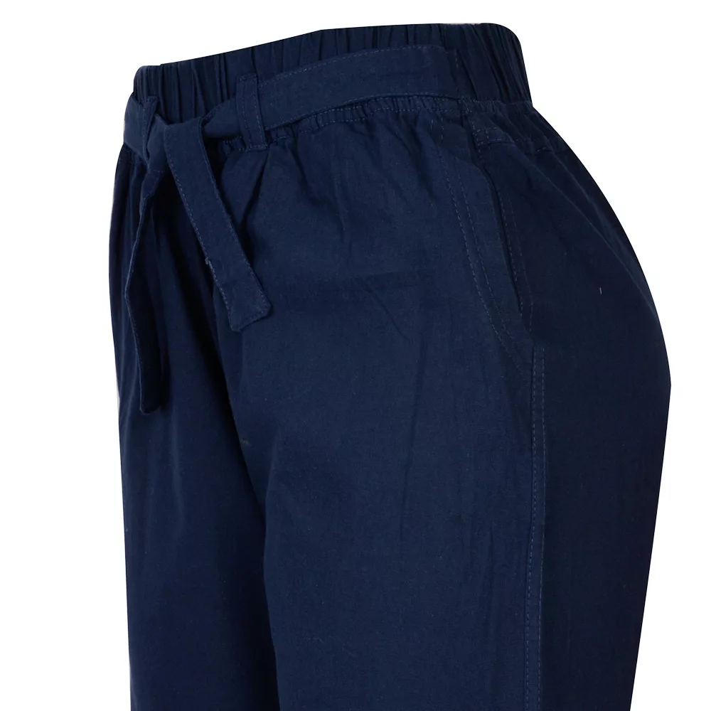 شلوار زنانه دل مد گروپ مدل 249013914 لینن رنگ سورمه ای