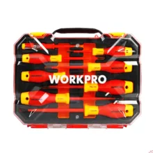 پیچ گوشتی عایق برق ورک پرو مدل WP204700-1000V بسته 8 عددی