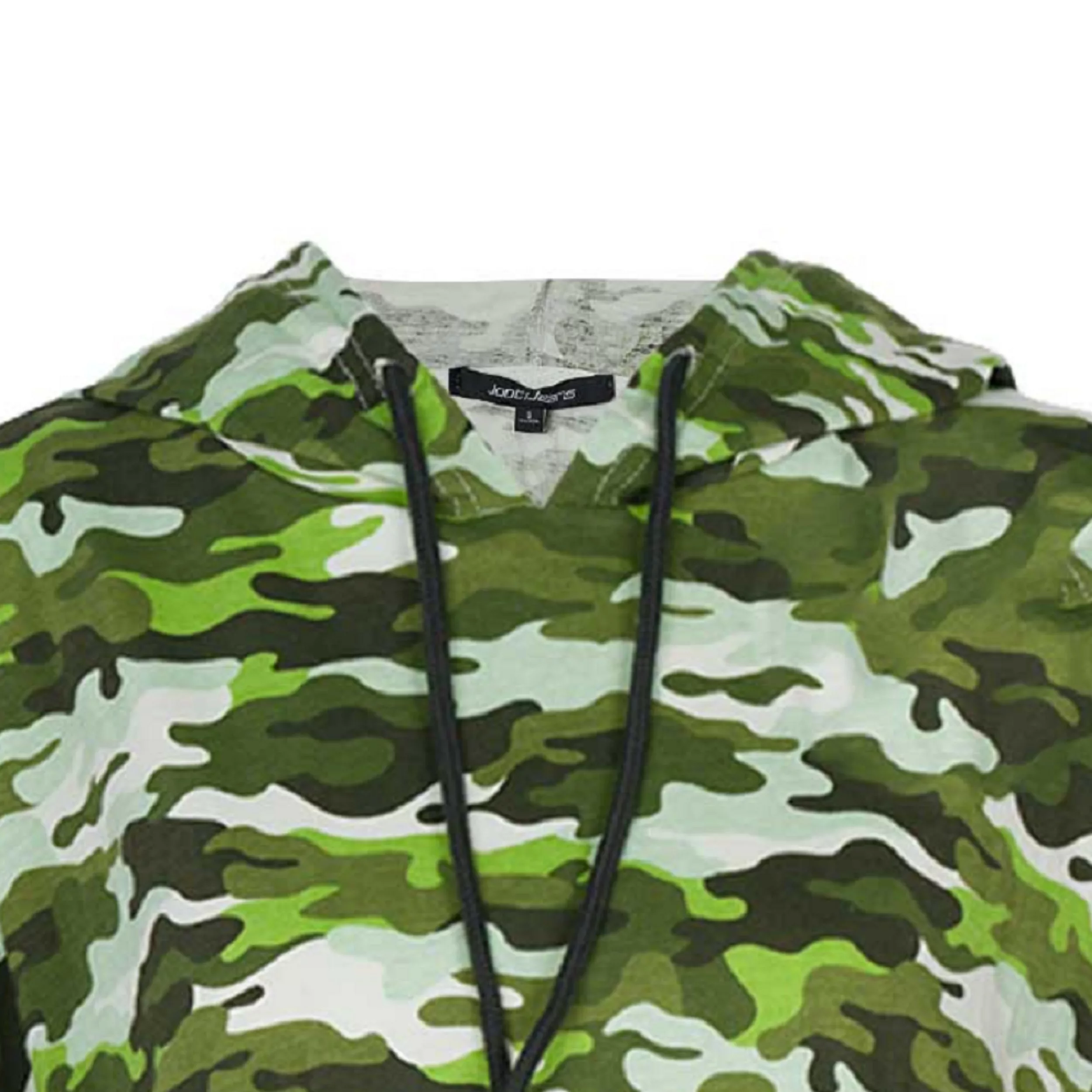 تی شرت اورسایز آستین کوتاه زنانه جوتی جینز مدل بلند کد 1551225 رنگ سبز