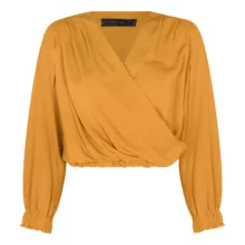 بلوز آستین بلند یقه هفت زنانه برنس مدل 20423