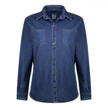 شومیز آستین بلند یقه برگردان زنانه مدل جین