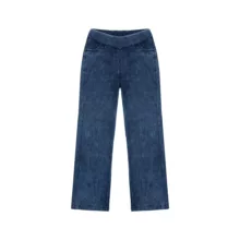 شلوار جین زنانه مدل نیم بگ کاغذی رنگ آبی