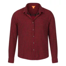 شومیز آستین بلند یقه برگردان زنانه مدل چهارخانه