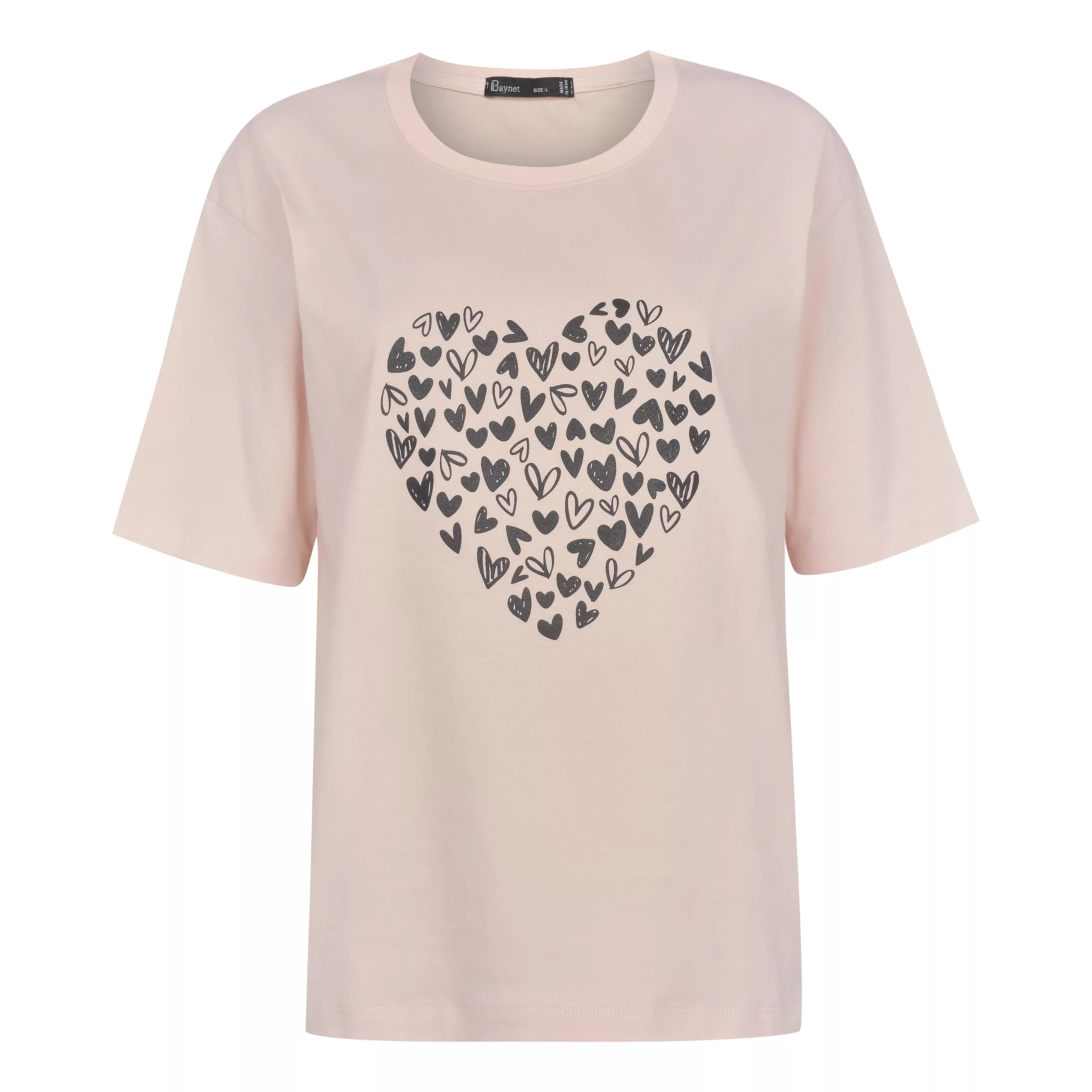 تی شرت آستین کوتاه زنانه باینت مدل 2261792 رنگ صورتی