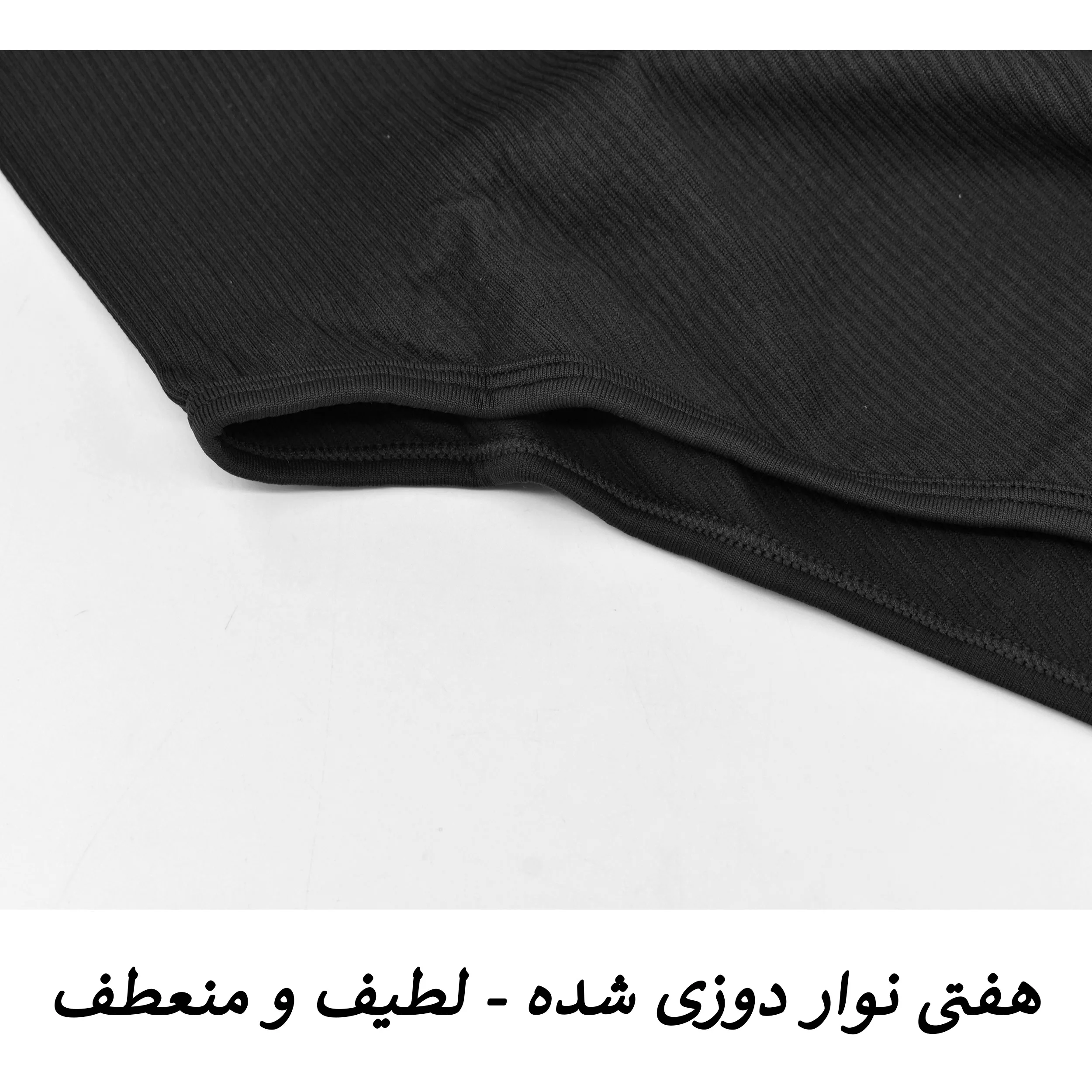 بادی آستین بلند زنانه مدل سیملس کد M5248 رنگ مشکی