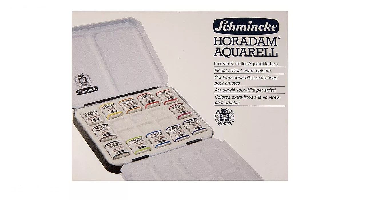 آبرنگ 12 رنگ اشمینک مدل Horadam