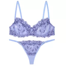 ست سوتین و شورت زنانه برتا کد 2420PE رنگ آبی