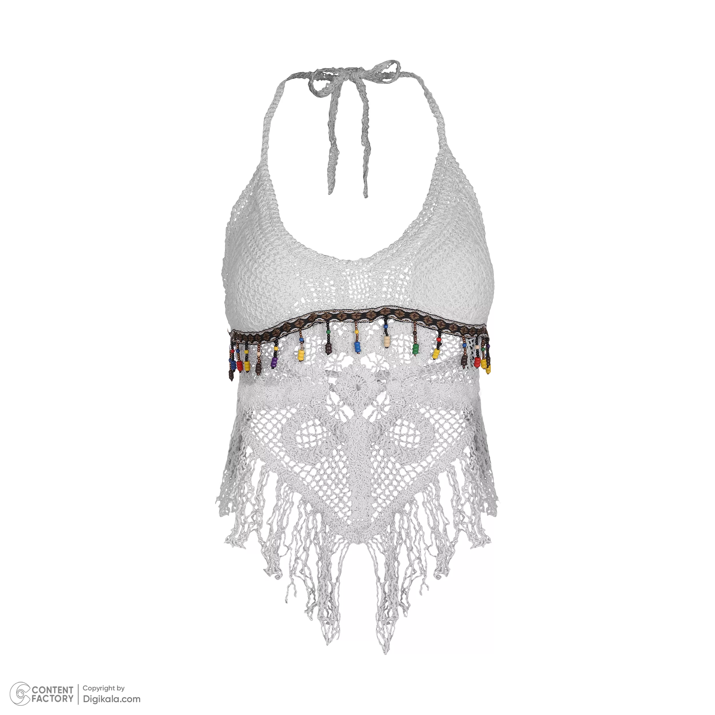 نیم تنه زنانه مدل MR007 رنگ سفید