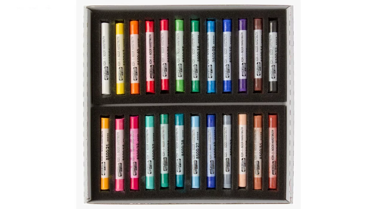 پاستل گچی 24 رنگ کوه نور مدل 8514