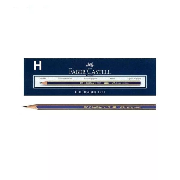 مداد طراحی فابر کاستل مدل گلد فابر بسته 12 عددی
