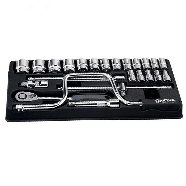 مجموعه 24 عددی آچار بکس نووا مدل NTS-7001